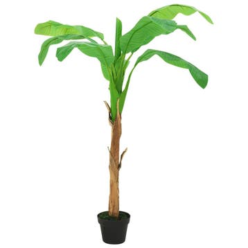 vidaXL Kunstboom met pot banaan 180 cm groen, Verzenden, Nieuw
