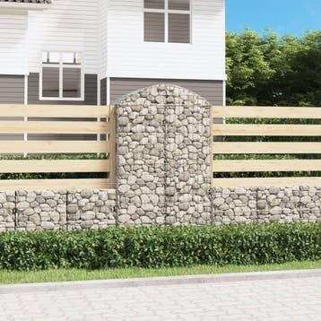 vidaXL Schanskorf gewelfd 100x50x160/180 cm gegalvaniseerd, Verzenden, Nieuw