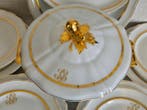 Limoges France - Tafelservies (23) - gouden monogram - Decor