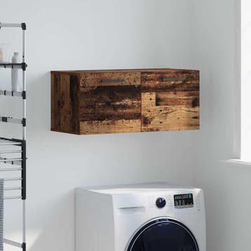 vidaXL Wandkast 80 x 36.5 x 35 cm Bewerkt hout Oud hout, Huis en Inrichting, Kasten | Overige, Verzenden, Nieuw