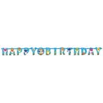 Baby Shark Letterslinger Happy Birthday 1,8m, Verzenden, Nieuw