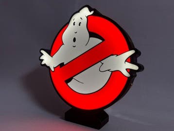 Ghostbusters themed logo light board - POS (reclameobject