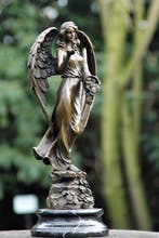 Sculpture, bijzonder gedetaileerd bronzen sculptuur.lady, Antiquités & Art