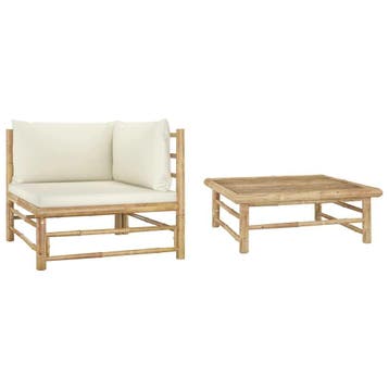 Loungeset 2-delig | Retour Deal | Sla nu toe!, Tuin en Terras, Overige materialen, Verzenden, Bijzettafel, Zo goed als nieuw