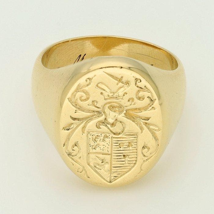 Ring - 18 karaat Geel goud, Bijoux, Sacs & Beauté, Bagues