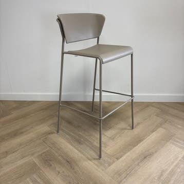 barkruk Scab Lisa - taupe bruin, Huis en Inrichting, Barkrukken, Gebruikt, Kunststof