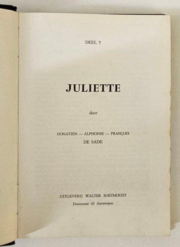 Markies de Sade - Juliëtte - 1965-1966