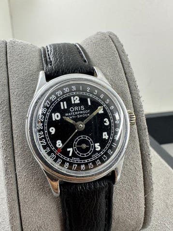 Vintage Oris Waterproof Anti-Shock Pointer Date – Mens, Handtassen en Accessoires, Nieuw