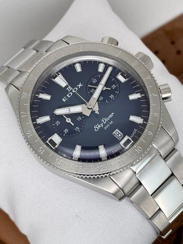 Edox - Skydiver Limited Edition Chronograph - 10116-3-BUIDN, Nieuw