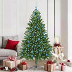 vidaXL Kerstboom met 300 LED met standaard Groen 180 cm PE, Verzenden, Nieuw