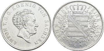 Konventionstaler, daalder 1835 G Sachsen-albertinische Li..., Postzegels en Munten, Verzenden, België