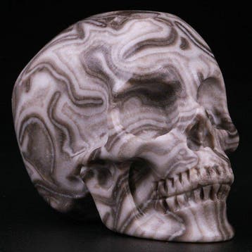 87 g 5.10 x 3.90 cm AA Picasso Jaspis-schedel Hexenschädel
