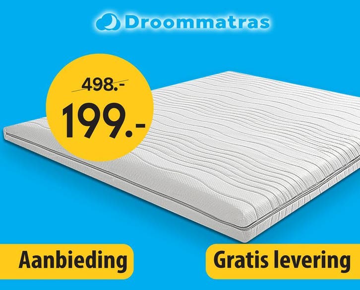 Topdek matras/Topper  140x200 cm  9 cm dik Koudschuim, Huis en Inrichting, Slaapkamer | Matrassen en Bedbodems, 140 cm, 200 cm