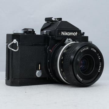 Nikon Nikomat FTN Black + Nikkor 35mm F2.8 Analoge camera