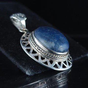 Lapis lazuli - Zilver - Hanger - Helderheid en wijsheid, Verzamelen