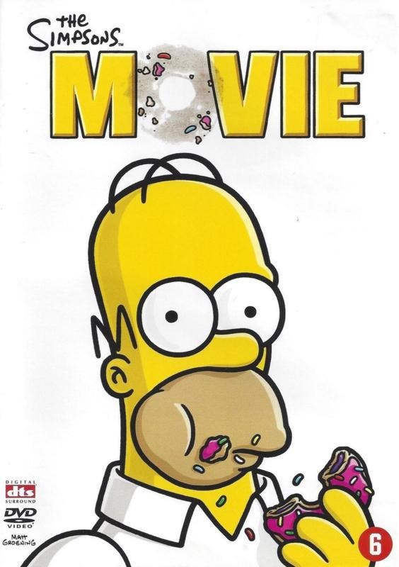 The simpsons movie (dvd tweedehands film), Cd's en Dvd's, Dvd's | Actie, Ophalen of Verzenden