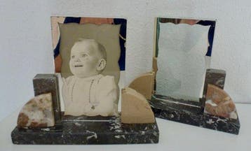Art Deco - Cadre photo (2) - Marbre, Verre