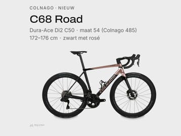 Colnago C68 Dura-Ace Di2 koersfiets nieuw rosé maat 54 (485), Fietsen en Brommers, Overige merken, 28 inch, Carbon, Nieuw