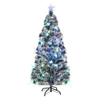 vidaXL Voorverlichte kerstboom met standaard en LED 180 cm, Verzenden