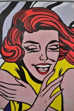 Roy Lichtenstein (after) - Reflections - Girl in window -