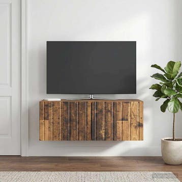 vidaXL Wandmontage TV-kast 78,5 x 41 x 30 cm Oud hout, Verzenden