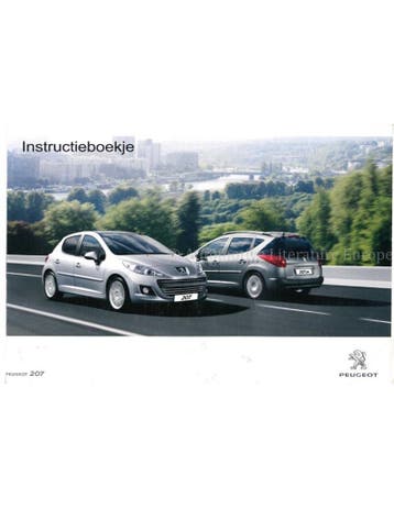2011 PEUGEOT 207 INSTRUCTIEBOEKJE NEDERLANDS