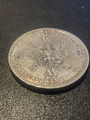 Allemagne, Prusse 1 Thaler (taler) 1861 (Sans prix de