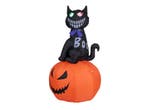 EUROPALMS Halloween Opblaasbaar Figuur Kat Met Pompoen 183