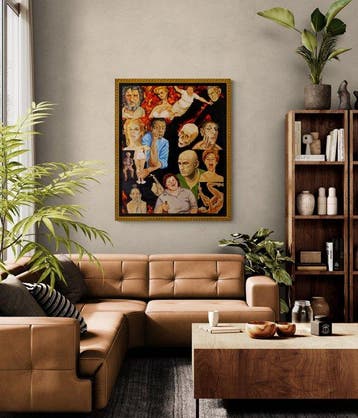 Pablo Soroya - Humans, Original oil painting, XXL Size, No