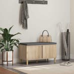 vidaXL Hallenbank Sonoma Eik 80 x 38 x 46 cm Geengineerd, Verzenden, Nieuw