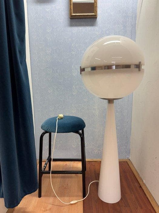 Staande lamp - Plastic, Metaal - Space Age, Antiek en Kunst, Antiek | Verlichting