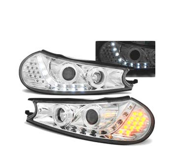 Phares Pour Ford Mondeo 96-00 Led Daylight Chromé, Verzenden, Nieuw