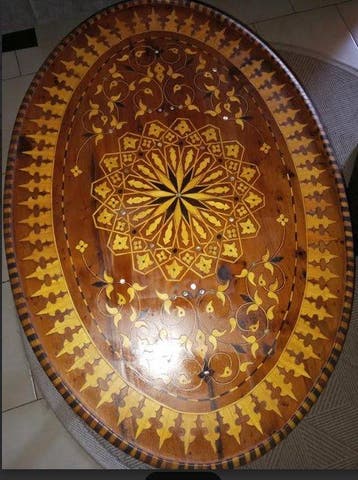 Salontafel - Hout, Inlegwerk