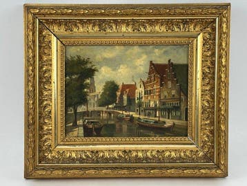 Hollandse School (XX) - Cityscape of Alkmaar
