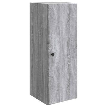 vidaXL Wandkast Grijs Sonoma 33 x 34,5 x 90 cm Bewerkt hout, Verzenden