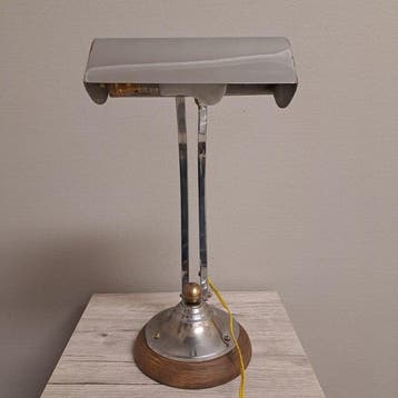 Lampe de bureau - Koper Chrome - lampe art déco