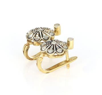 Oorbellen - 14 karaat Geel goud - 0.60ct. tw., Nieuw