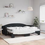 vidaXL Slaapbank met onderschuifbed en matrassen 80x200 cm, Verzenden, Nieuw
