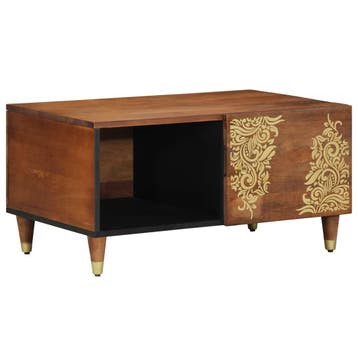 vidaXL Salontafel Honing bruin 80 x 50 x 40 cm Massief Mango, Verzenden, Nieuw