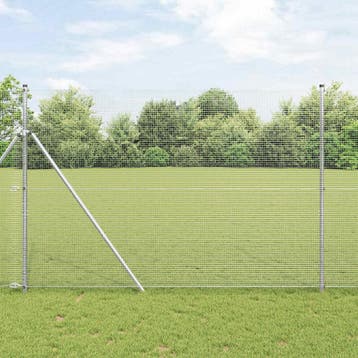 vidaXL Gelast gaashek 2500 x 150 cm Zilver, Verzenden, Nieuw