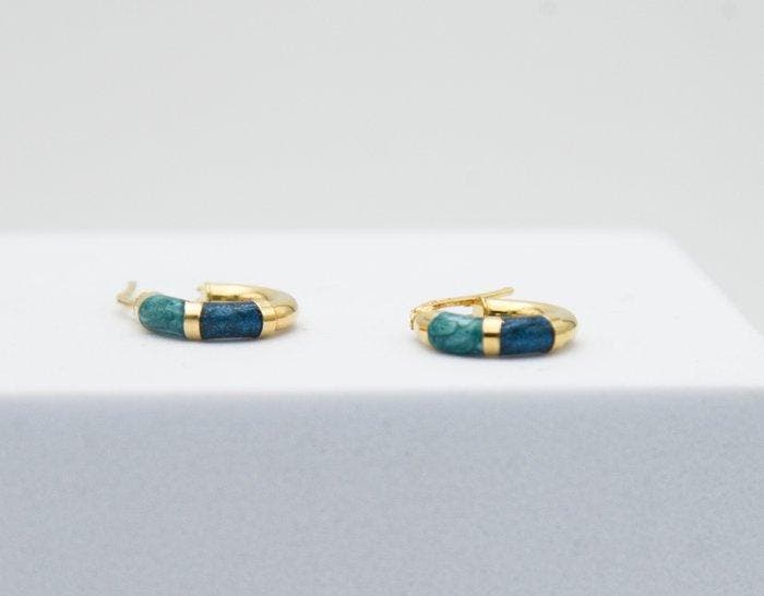 Boucles doreilles - 18 carats Or jaune, Handtassen en Accessoires, Oorbellen