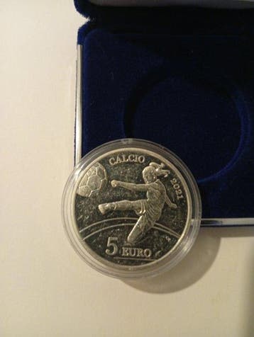 San Marino. 5 Euro 2021 Calcio Proof (Zonder minimumprijs)