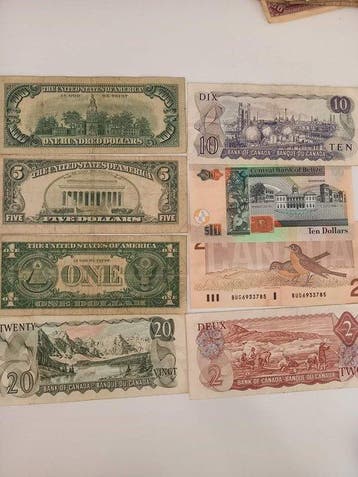 Monde. - 8 Banknotes - various dates (Sans prix de réserve), Timbres & Monnaies, Billets de banque | Europe | Billets non-euro