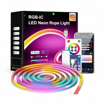Smart WiFi Neon LED Strip RGB | 10 Meter | IP67 Waterdicht |, Verzenden, Nieuw