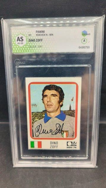 1974 Panini 1974 Panini Munchen 74 Dino Zoff #288 Graad A, Verzamelen, Nieuw
