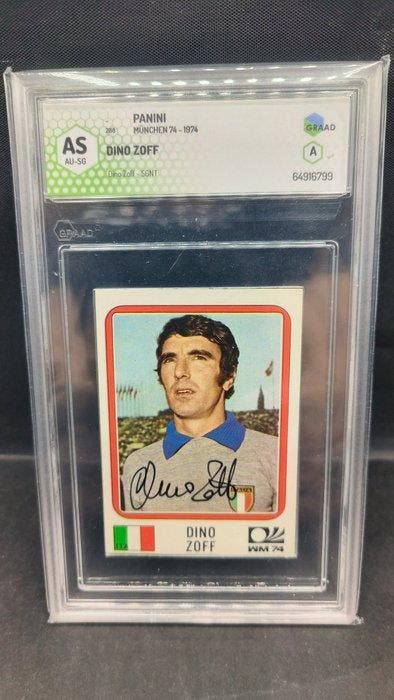 1974 Panini 1974 Panini Munchen 74 Dino Zoff #288 Graad A, Collections, Autocollants