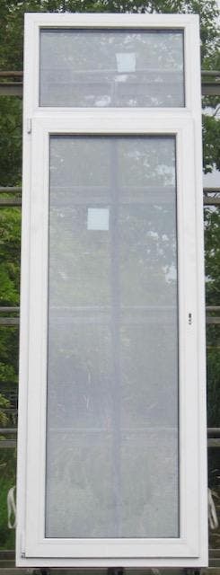 pvc terrasraam , chassis , raam 84 x 263 wit 3 dubbel glas, Ophalen of Verzenden, Deurkozijn