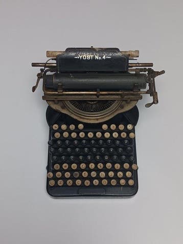 Yost No. 4 - Machine à écrire - 1850-1900, Antiquités & Art