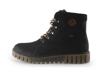 Rieker Veterboots in maat 39 Zwart, Kleding | Dames, Verzenden, Zwart, Overige typen, Gedragen