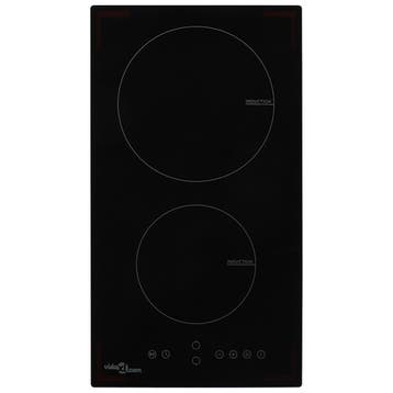 vidaXL Inductiekookplaat met 2 kookzones aanraakbediening, Elektronische apparatuur, Kookplaten, Verzenden, Nieuw